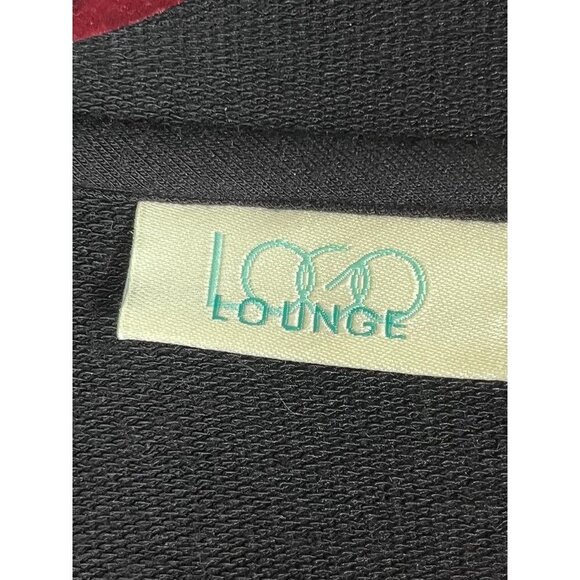 Logo Chic Sweater M Black Neutral Minimalist Capsule Basic Staple Chiffon 80s - Picture 2 of 11